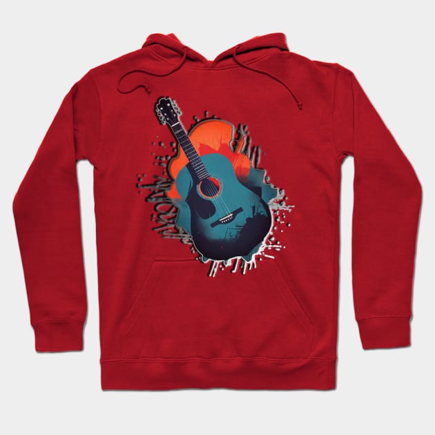 classical guitar Hoodie by HTA DESIGNS